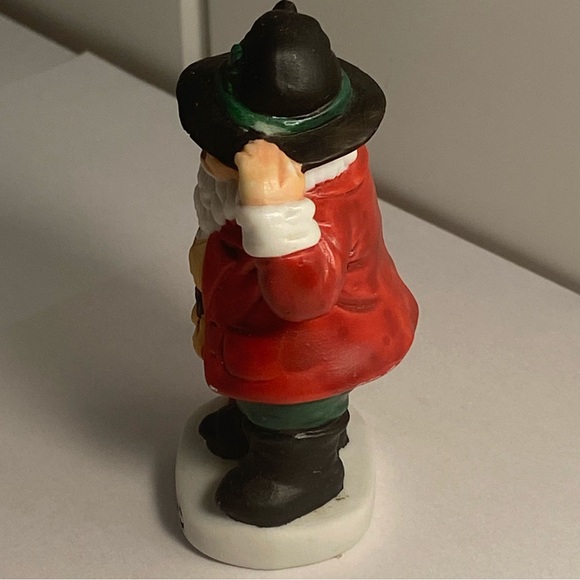 Vintage Santa Claus IRELAND Figurine Irish folk art Santa Holiday CAKE TOPPER - Picture 9 of 16